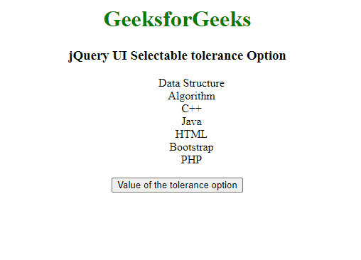 jQuery UI selectable tolerance选项