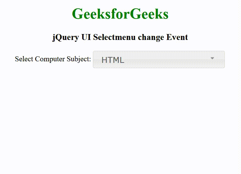 jQuery UI的Selectmenu change事件