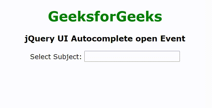 jQuery UI Autocomplete open事件