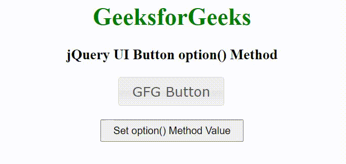 jQuery UI Button option()方法