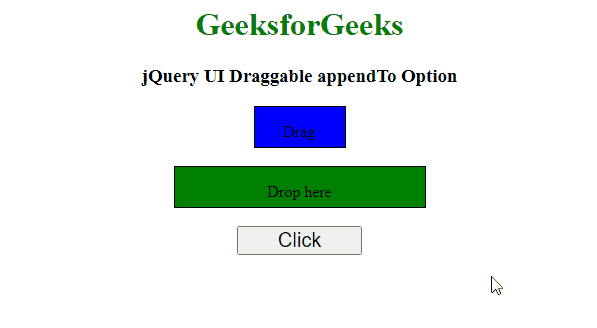 jQuery UI的Draggable appendTo选项