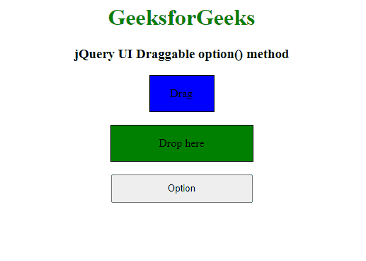 jQuery Mobile的Draggable option()方法