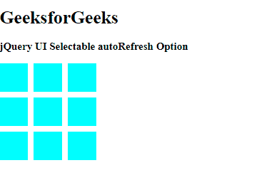 jQuery UI Selectable autoRefresh选项
