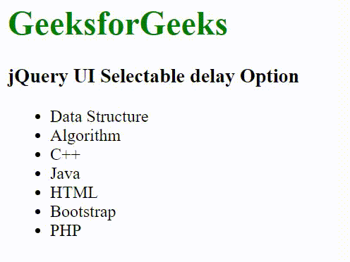 jQuery UI Selectable delay选项