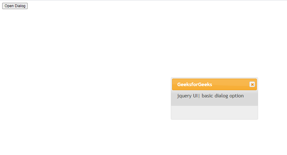 如何使用jQuery UI制作一个基本的对话框？