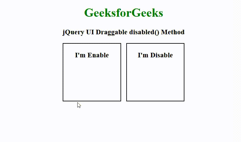 jQuery UI的Draggable disabled()方法