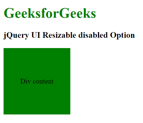 jQuery UI Resizable disabled 选项