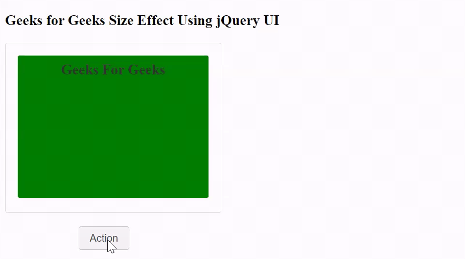jQuery UI尺寸效果