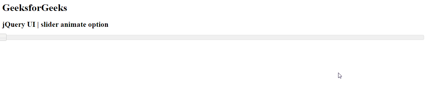 jQuery UI滑块动画选项