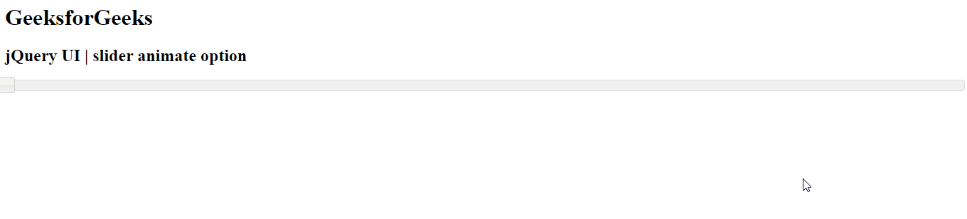 jQuery UI滑块动画选项