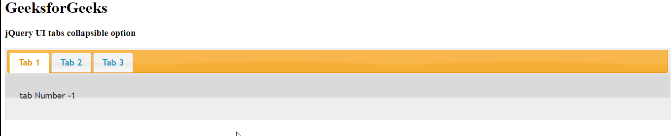 jQuery UI tabs collapsible选项