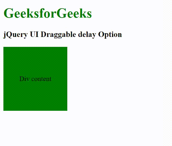 jQuery UI Draggable delay选项