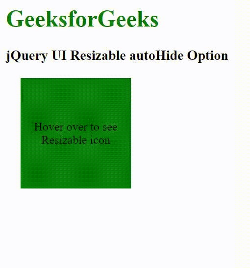 jQuery UI Resizable autoHide选项