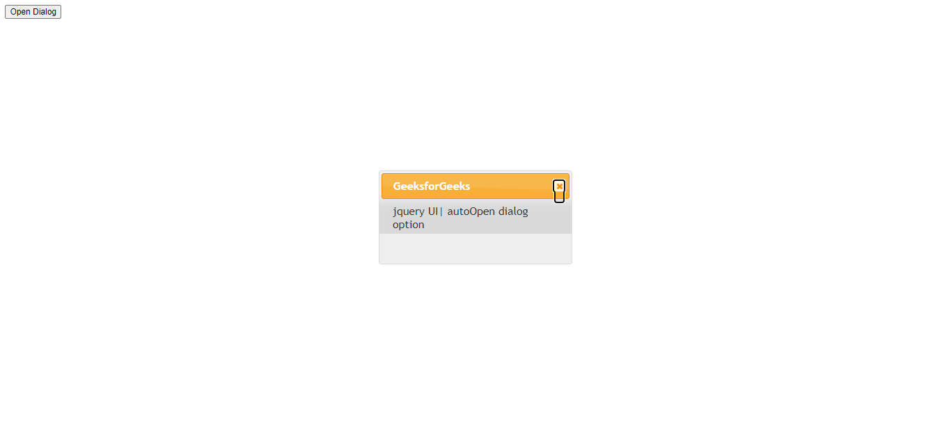 jQuery UI 对话框autoOpen选项