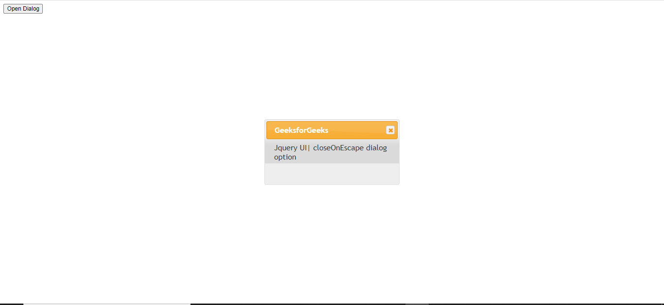 jQuery UI Dialog closeOnEscape选项