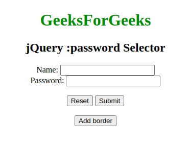 jQuery :password选择器