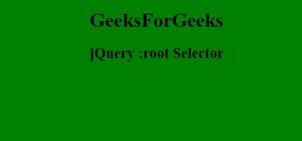 jQuery :root选择器