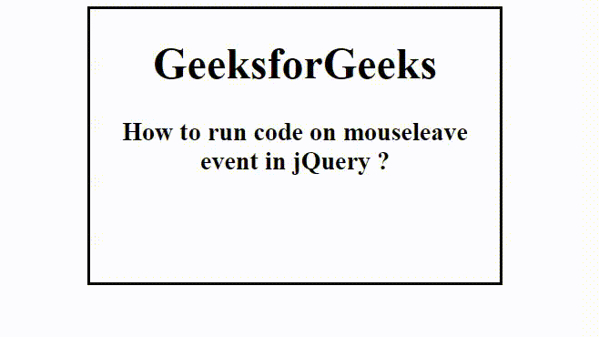 如何在jQuery的mouseleave事件中运行代码？