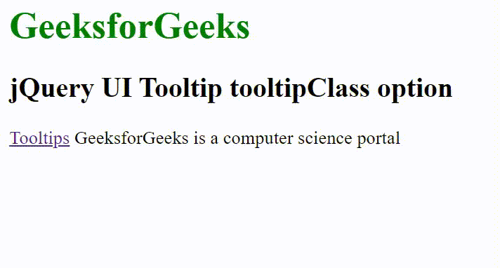 jQuery UI Tooltip tooltipClass选项