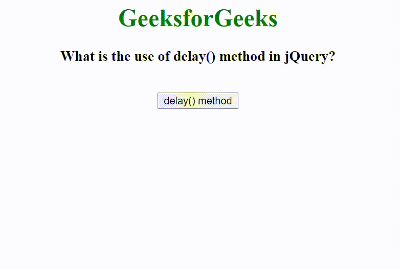 jQuery中delay()方法的用途是什么？