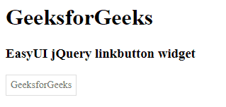 EasyUI jQuery linkbutton widget