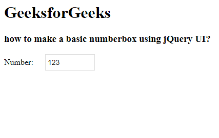 EasyUI jQuery numberbox Widget