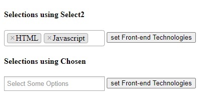 用例子解释 select和select2