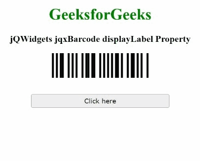 jQWidgets jqxBarcode displayLabel属性