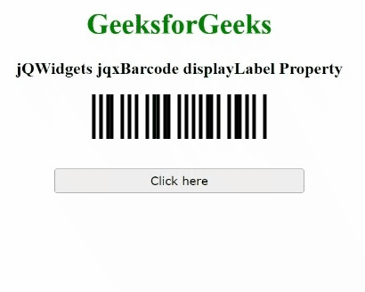 jQWidgets jqxBarcode displayLabel属性