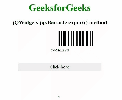 jQWidgets jqxBarcode export()方法