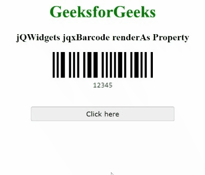 jQWidgets jqxBarcode renderAs属性