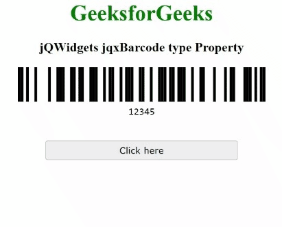 jQWidgets jqxBarcode类型属性