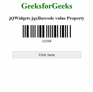 jQWidgets jqxBarcode价值属性