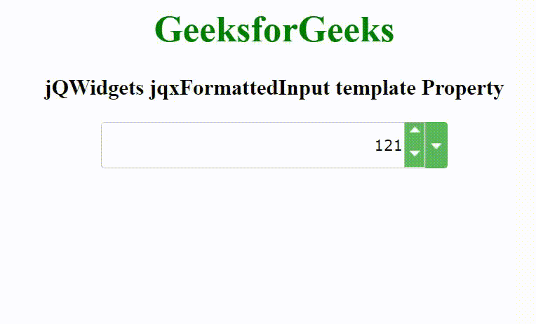 jQWidgets jqxFormattedInput模板属性 jQWidgets jqxFormattedInput模板属性