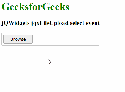 jQWidgets jqxFileUpload选择事件