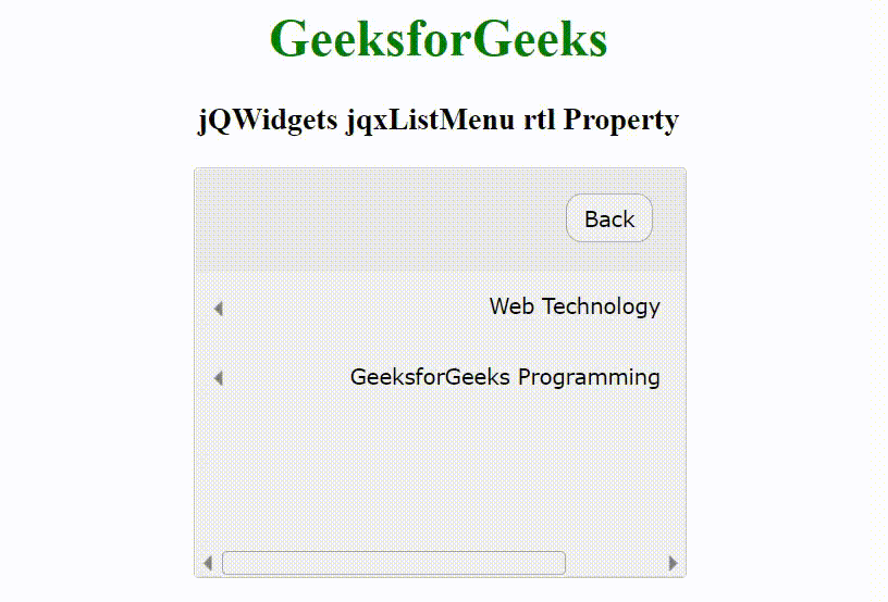jQWidgets jqxListMenu rtl属性