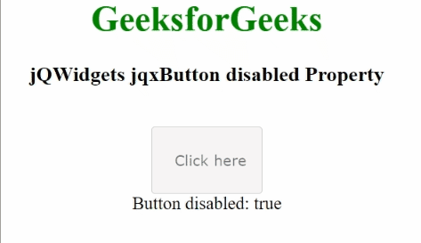jQWidgets jqxButton disabled属性