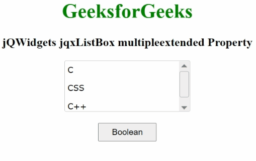 jQWidgets jqxListBox multipleextended属性