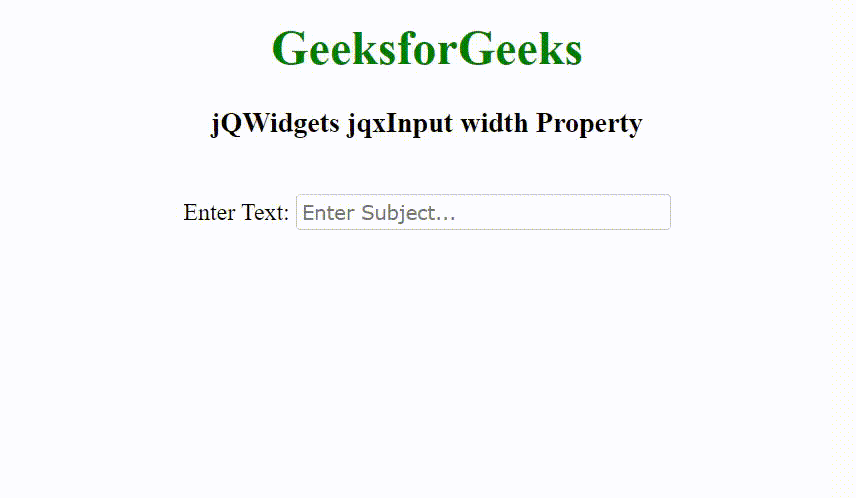 jQWidgets jqxInput宽度属性