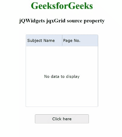 jQWidgets jqxGrid源属性