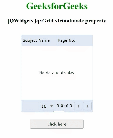 jQWidgets jqxGrid virtualmode属性