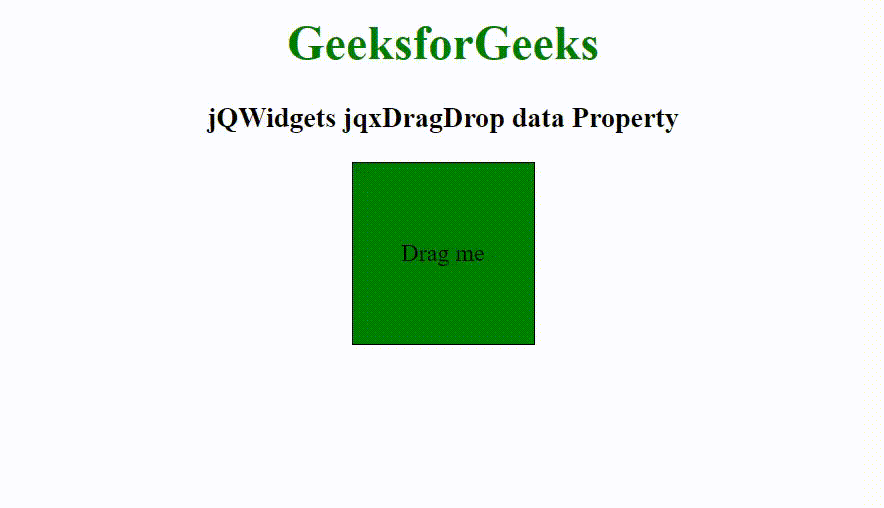 jQWidgets jqxDragDrop数据属性