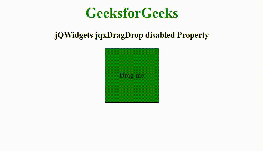 jQWidgets jqxDragDrop disabled属性 jQWidgets jqxDragDrop disabled属性
