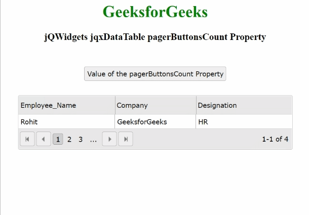 jQWidgets jqxDataTable pagerButtonsCount属性