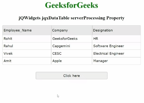 jQWidgets jqxDataTable serverProcessing属性