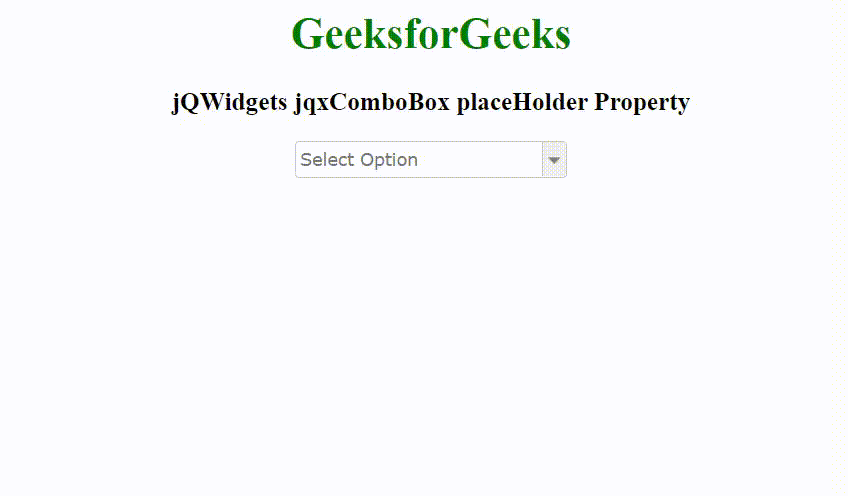 jQWidgets jqxComboBox placeHolder属性