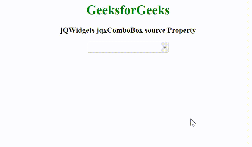 jQWidgets jqxComboBox源属性
