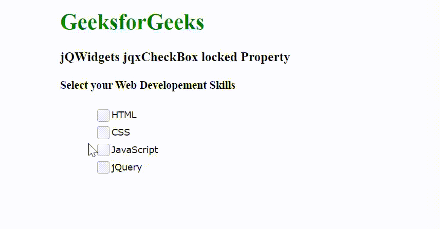 jQWidgets的jqxCheckBox锁定属性