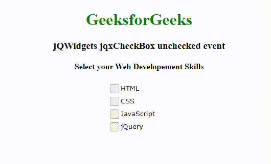 jQWidgets jqxCheckBox取消勾选的事件