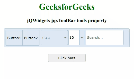 jQWidgets jqxToolBar工具属性
